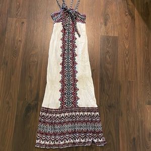 Xhilaration maxi dress with print